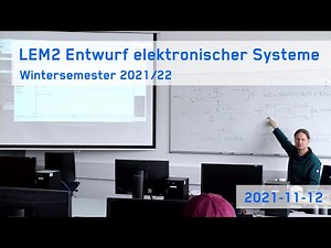 LEM2 ESYS 2021-11-12 - Modellierung eines aktiven Bandpass-Filters mit VHDL-AMS in Cadence Virtuoso