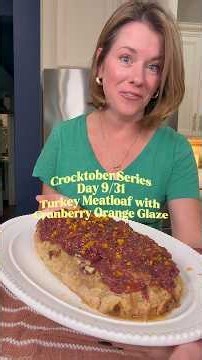 Crocktober day 9- thanksgiving turkey meatloaf #crocktober