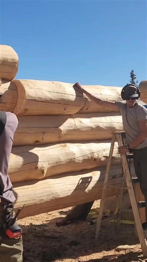 97K views · 1.2K reactions | Taking it down... #handcrafted #logcabin #customhome #woodworking | R Log Haus | Facebook
