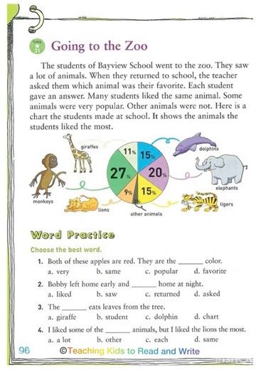 22K views · 218 reactions | Going to the zoo - Reading Starter - Listening Test | Teaching Kids to Read and Write | Facebook