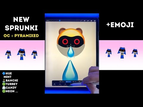 🔷Compilation New Sprunki OC 🔷Hue 🩵Mint🏝️Banchi🟢Turrey⏲️Candy🟢Neon + Emoji