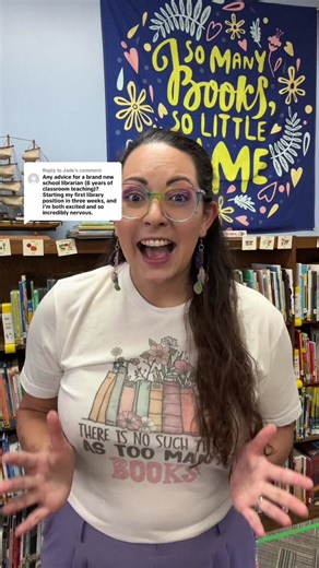 Replying to @Jade I know I responded to your comment but I wanted to go ahead and make a video! These are some things that I wish I’d been told as a first year elementary school librarian 🫶🏼 #schoollibrary #schoollibrarian #librarian #librarytok #Inverted