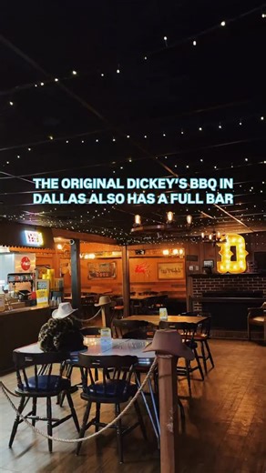 THIS BAR SITS INSIDE THE ORIGINAL DICKEY’S BARBECUE PIT AND IT’S FULL OF DALLAS HISTORY! If you’ve ever driven past the original Dickey’s and thought, “It’s just a BBQ spot,” there’s more to the story. Since 1941, @DickeysBarbecuePit has been serving Texas-style barbecue, and in 2019, they quietly added the Central Bar inside the original location! CENTRAL BAR When they built out the bar, they uncovered an original window from when the building first opened. Now you can literally sit at the bar 