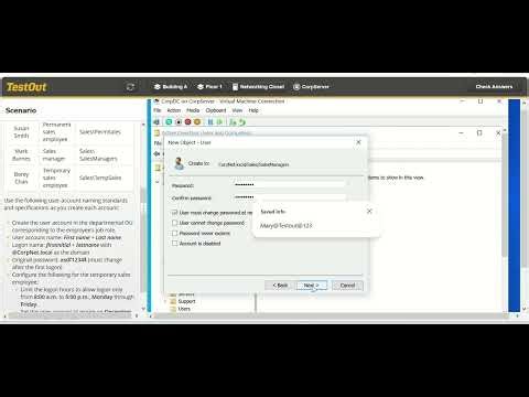 Create User Accounts --security plus/pro