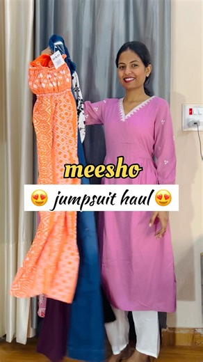 Modest Jumpsuit haul under budget 💕#jumpsuithaul #partywearjumpsuit #meeshojumpsuit @Meesho