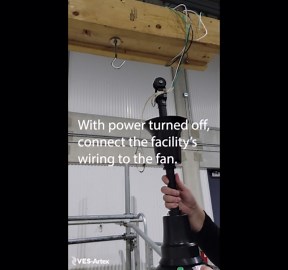 VES Moisure Resistant Ceiling Fans - DC Motor (Black, 56 Inch w/Control)