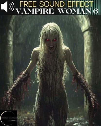VAMPIRE WOMAN HORROR SOUND 6 #horror #horrorsounds #freesoundeffects #vampire #vampirediaries #sound