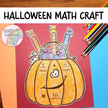 Halloween Math Crafts | Halloween Place Value Craft | Halloween Math Activities