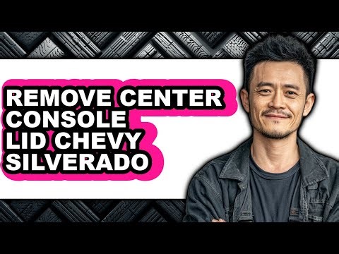 How to Remove Center Console Lid Chevy Silverado (only Way)
