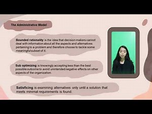 Chapter 8 Decision making and Problem Solving (Human Behavior in Organization, Online Class #report