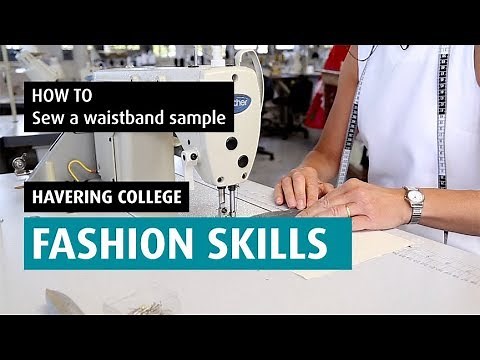 HOW TO: Sew a waistband