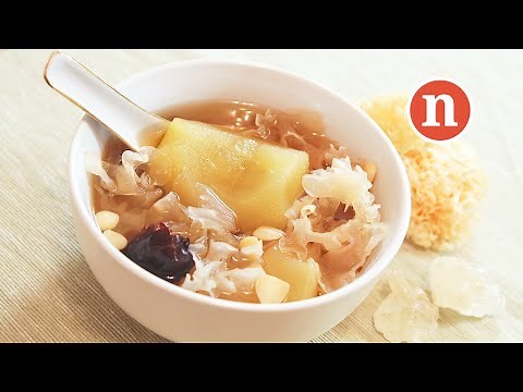 Apple and Snow Fungus Soup [Nyonya Cooking]