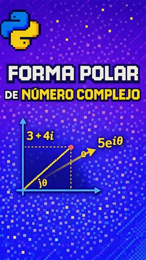 Convierte un número complejo a forma polar en Python 🧮🌀 (módulo y ángulo en segundos). Síguenos y ve al link de la bio para comprar nuestros cursos 🚀 #programacion #python #educacion #aprende | Programm Path