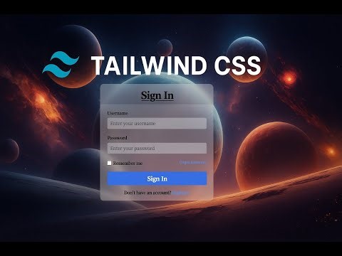 Create a Modern Sign In Page with HTML & Tailwind CSS | Responsive Login Form Design Tutorial