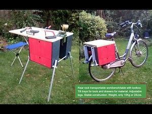 DIY Workbench for transport by bicycle