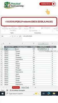 VLOOKUP cross sheet in Excel 2021 #excel2021 #excel #spreadsheetmagic