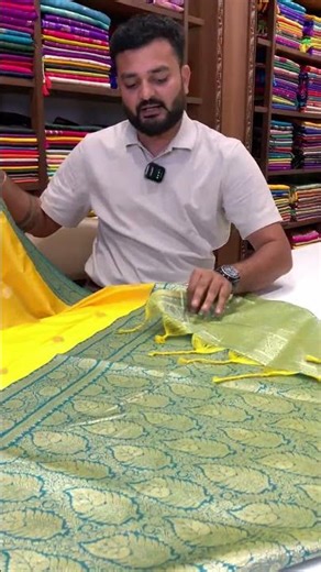 Royal Yellow Soft Silk Gadwal Saree || 1695/- || COD Available