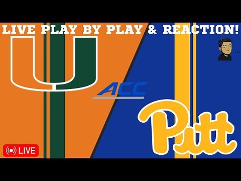 Miami vs PITT | NCAA Football Livestream Live Radio Broadcast (11/29/2025)
