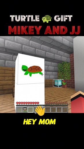 Mikey and JJ Minecraft Parody Animation: The Turtle Gift