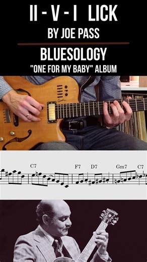 ii v i lick by Joe Pass - Bluesology