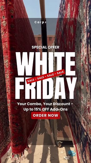 This White Friday — the more you book, the more you save! 🧼 Get up to 15% OFF Add-Ons like Carpets, Curtains, Sofas, Windows, Maids or AC Cleaning. Start from AED 899 and unlock bigger savings today! 👉 Book now and make your home shine ✨ | Carpet Pro