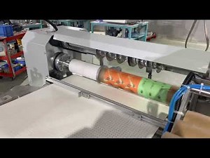 Water-based Glue Paper Tube Labeling Machine with Automatic Tube Loading