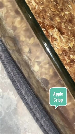 This was a staple this winter 😋 Tini’s recipe!! #applecrisp #applecrumble #apple #dessert #desserttiktok