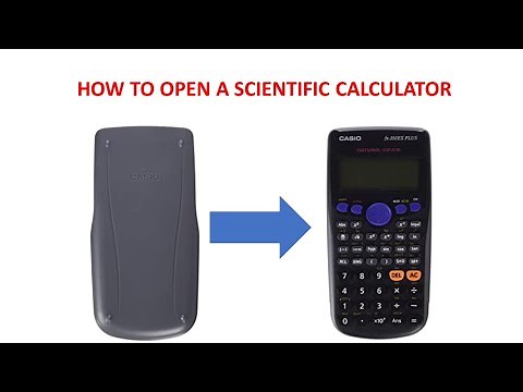 How to open a scientific calculator.