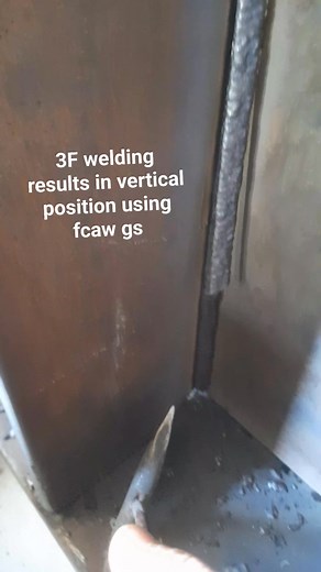 3F welding results in vertical position using fcaw gs,👍 Pengelasan 3F fillet #foryoupage #real #reels #video #welding #3F #vertical #fcaw gs #fyp #fitter #weldwer #construction #jacket #windfarm #oilandgas #structure | Achmad Fatuhi Laban Tio
