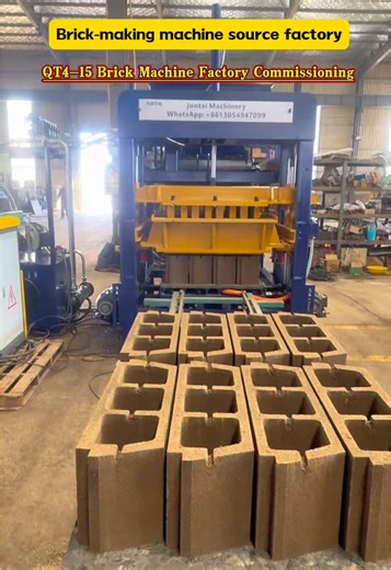 QT4-15 Fully Automatic Brick Manufacturing Machine Factory testing completed — ready for shipment to Guinea Directly from the brick machine source factory — 100% factory supply, no middleman. Stable performance, high efficiency, ideal for paving stones and concrete blocks. Looking for a reliable brick manufacturing machine? Leave a comment and contact me WhatsApp: 8613054947099 #QT4-15 #AutomaticBrickMachine #BrickManufacturingMachine #SourceFactory #NoMiddleman