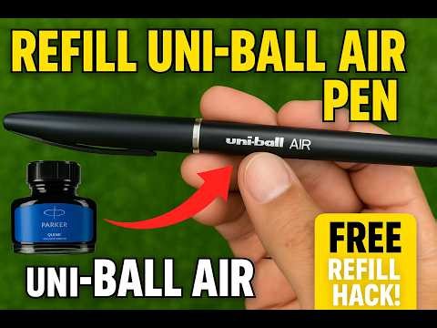 How to Refill Uni-Ball Air Pen | Simple Hack That Actually Works! | Uniball Air Refill