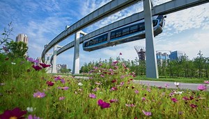 10K views · 447 reactions | China's first commercial monorail train...