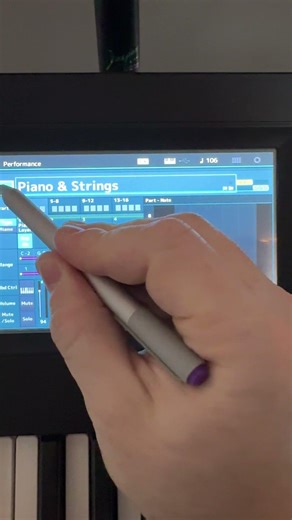 Performance Bildschirm sieht falsch aus Yamaha MODX montage