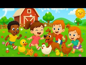 Animal Bingo Song for Kids | Dog, Duck, Cat & Chicken Sounds
