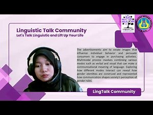 Linguistics Talk on Multimodal Analysis of Advertisements Broadcasted on YouTube Based on Gender