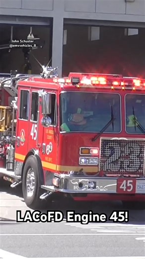 LACoFD Engine 45! #firefighter #automobile #firebrigade #firedepartment #shorts #fyp