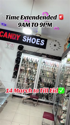 Candy Shoes Kotla Extended Hours Announcement
