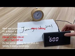 Digital Alarm Clock Set Instructions