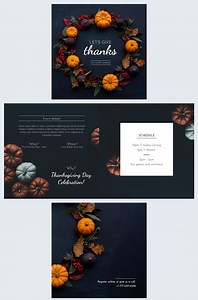 Thanksgiving Event Brochure Template