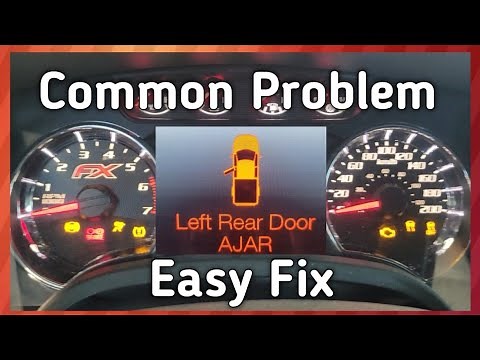 F150. HOW TO FIX Door Ajar Warning Light On, Dome Light Won't Shut Off? Common Problem
