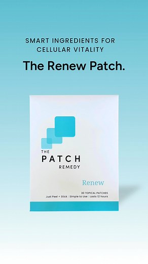 Feel Energised. Stay Focused. Age Smarter. Meet the RENEW Patch - your daily, science-backed support for natural energy, mental clarity, and cellular vitality. This easy, peel-and-stick patch features a refined formula that acts as a precursor in the NAD pathway, supporting cellular renewal and healthy ageing from the inside out. No stimulants. No crashes. Just clean, steady support to help you feel sharp, balanced, and at your best - every day. | The Patch Remedy