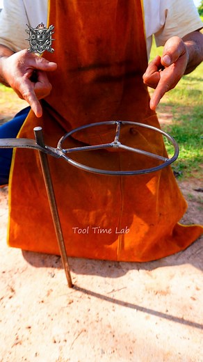 Make Your Own Portable Fire Pit Grill – Cheap & Durable! #reels #fblifestyle #instagramreels #portable #firepit #grill #metalworking #welding #handtool #handyman #satisfying #fabrication #lifehacks | Tool Time Lab