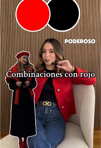 Combinaciones de colores con rojo para tu outfit