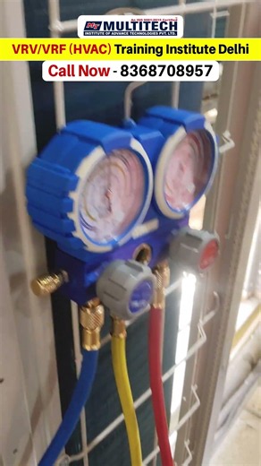 HVAC Mechanical Course | VRV Outdoor Mai Vacuum Kaise Karte Hai? | Vacuum Pump & Gauge Use