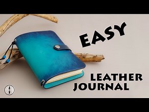 How to make a leather notebook cover | DIY Leather Journal cover | PDF Pattern
