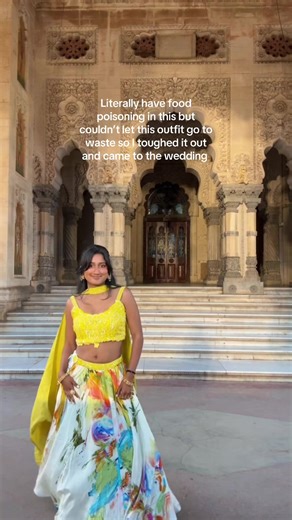 I’m ngl I felt terrible in this but it’s okay #indianwedding #india #southasain