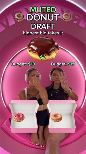 Muted donut draft🍩💕 who won?👀 #draft #fyp #games #donuts | drafts