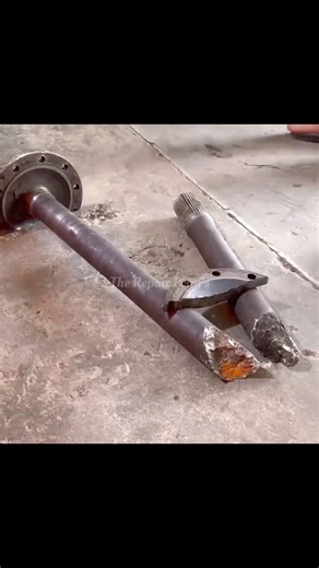 Repair Point's on Instagram: "Double Broken Wheel Axle Rebuilding Process with Incredible Technique ⚙️🔧 #repairing #recycling #mechanic #restoration #nutbolts #workshop #pinjoint"