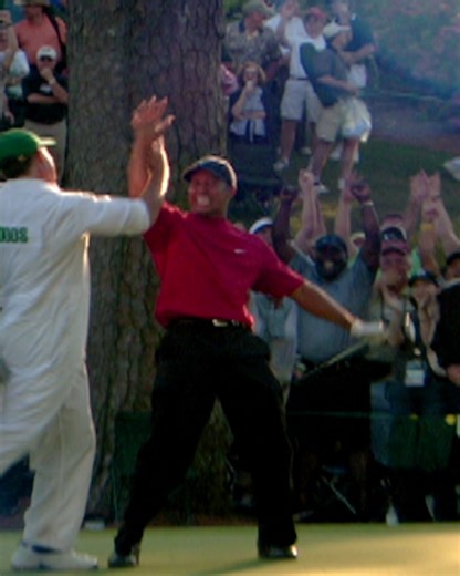7.8M views · 135K reactions | The quintessential Tiger Woods moment? There's a strong argument that it happened 20 years ago on No. 16. #themasters | Masters Tournament | Facebook