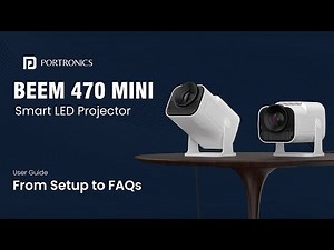 Portronics Projector Beem 470 Mini - Unboxing & Full Setup Guide | Answering Your FAQs